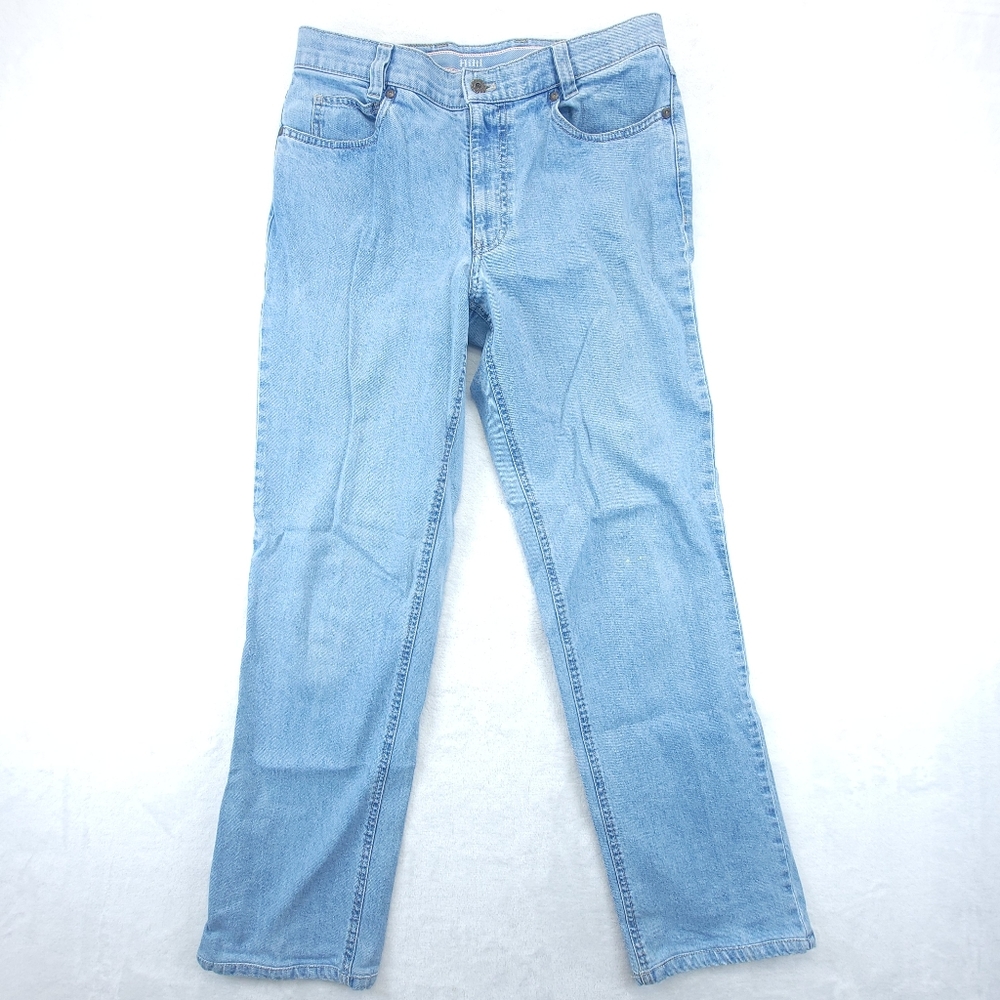HILTL Jeans Mens 32x32 Actual 32x29 ZE 500 Classic Fit Stretch Denim Blue Jeans